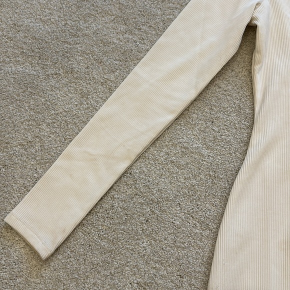 WHITE LONGSLEEVE BODYCON DRESS - Picture 6 of 9